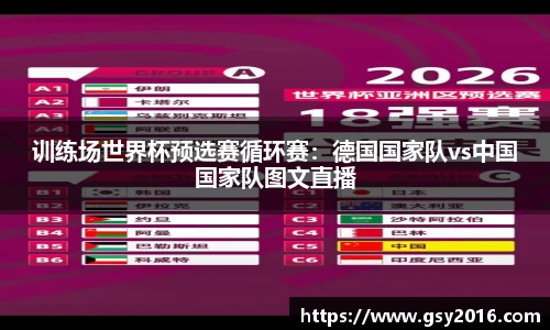 训练场世界杯预选赛循环赛：德国国家队vs中国国家队图文直播